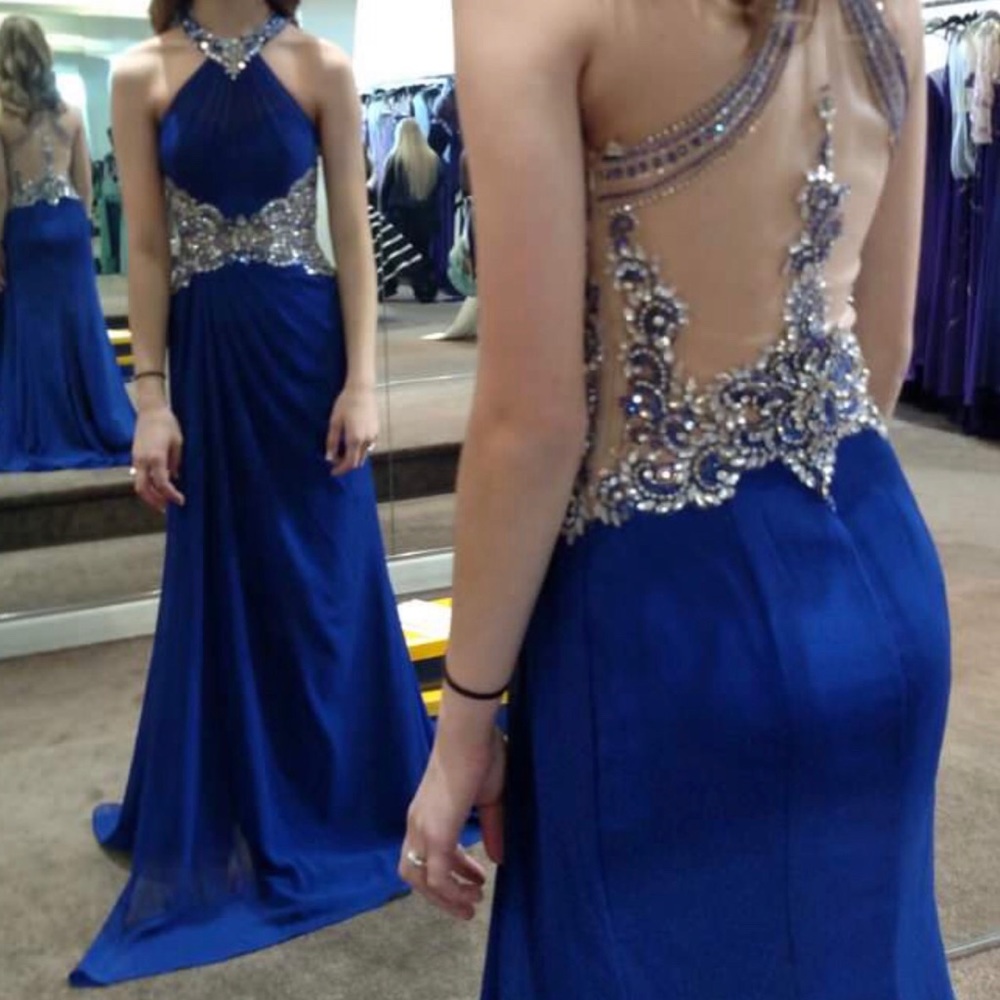 Blue Prom Dress - Picture 2 of 5
